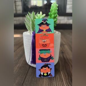 New Double sided McDonald’s Halloween nuggets metal bookmark